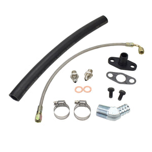 Turbo Oil Feed Return Line Kit Nissan RB20DET RB25DET with stock turbo