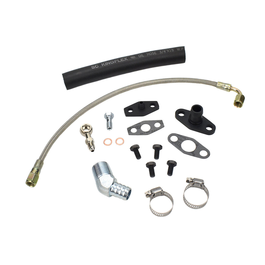 Turbo Oil Feed Return Line Kit Nissan TD42 GU with Hitachi HT18