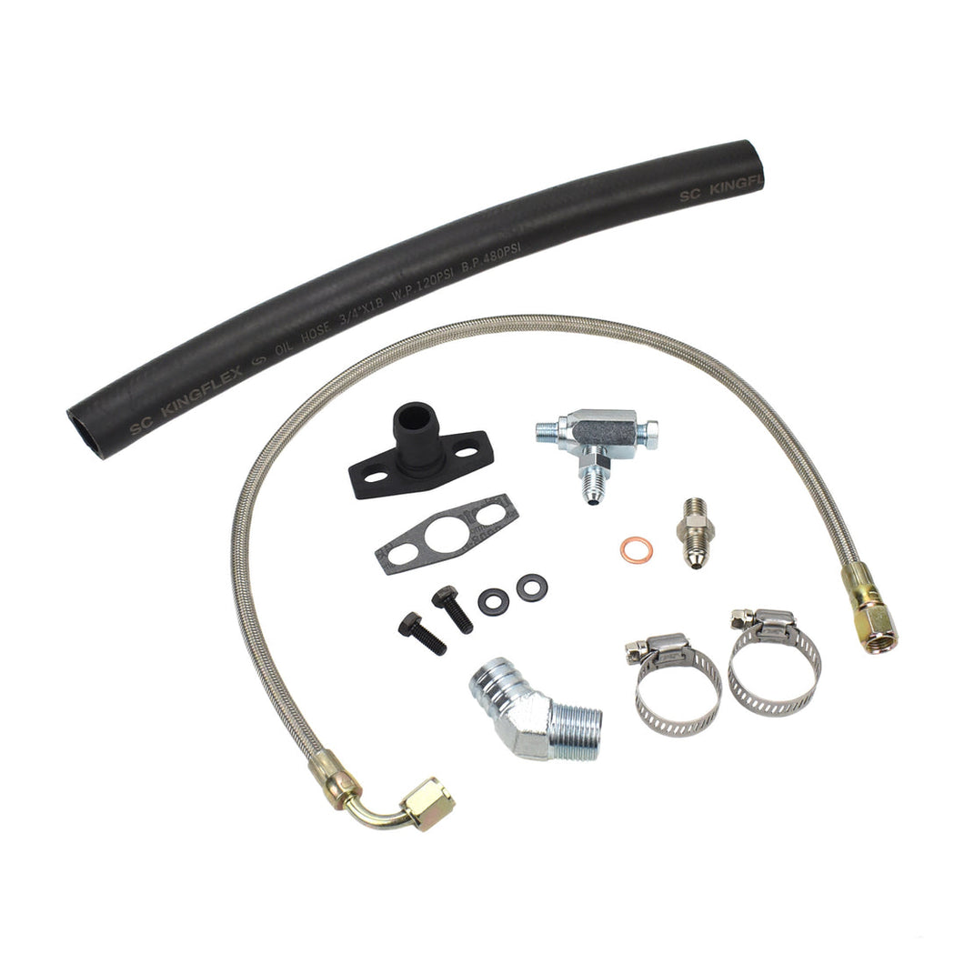 Turbo Oil Feed Return Line Kit Toyota Hilux 3.0L 5L 5LE with Holset HE221W