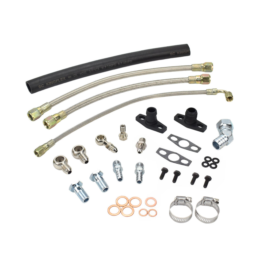 Turbo Oil Water Line Kit Mitsubishi 4G63T EVO 4~9 Stock TD05HR