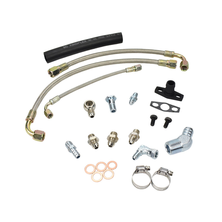 Turbo Oil Water Line Kit Nissan RB20 RB25 RB30 with Garrett G-Series G25 G30 G35