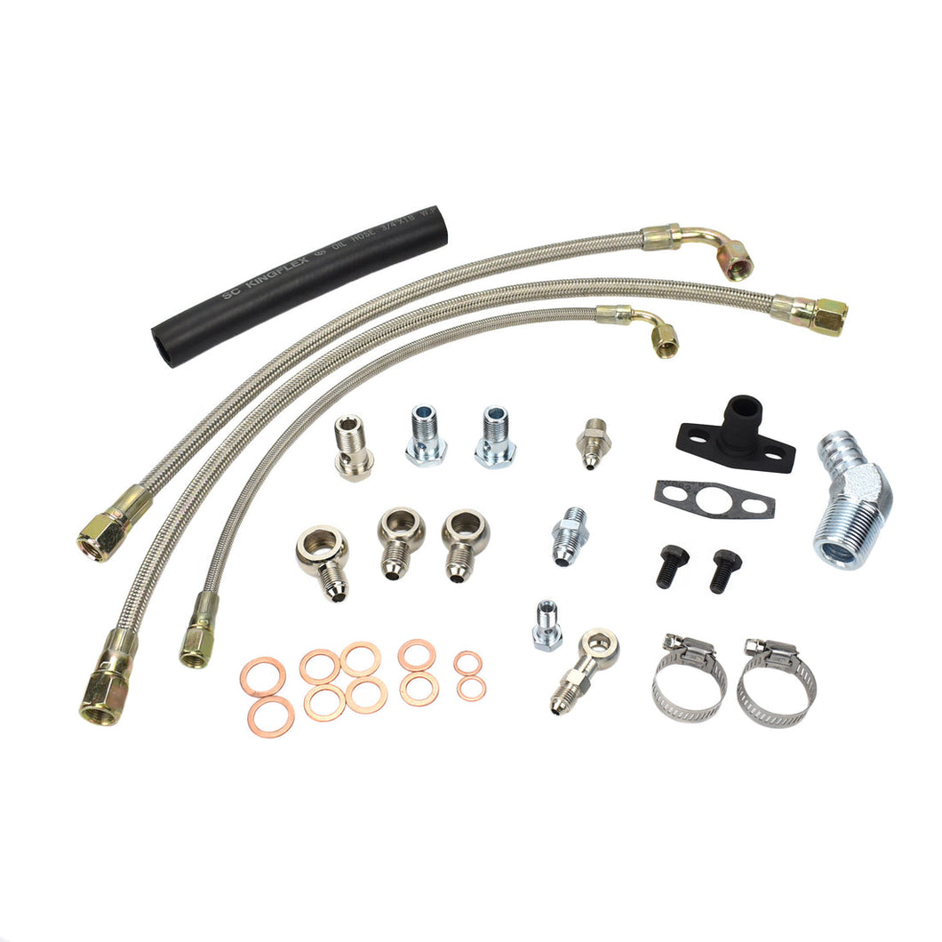 Turbo Oil Water Line Kit Nissan TD42 GU with BorgWarner EFR Series