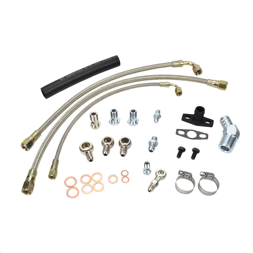 Turbo Oil Water Line Kit Nissan TD42 GU with Garrett G-Series G25