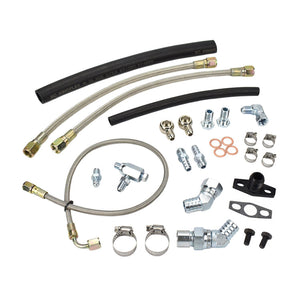 Turbo Oil Water Line Kit Toyota Land Cruiser J80 1FZ-FE Garrett GT35R