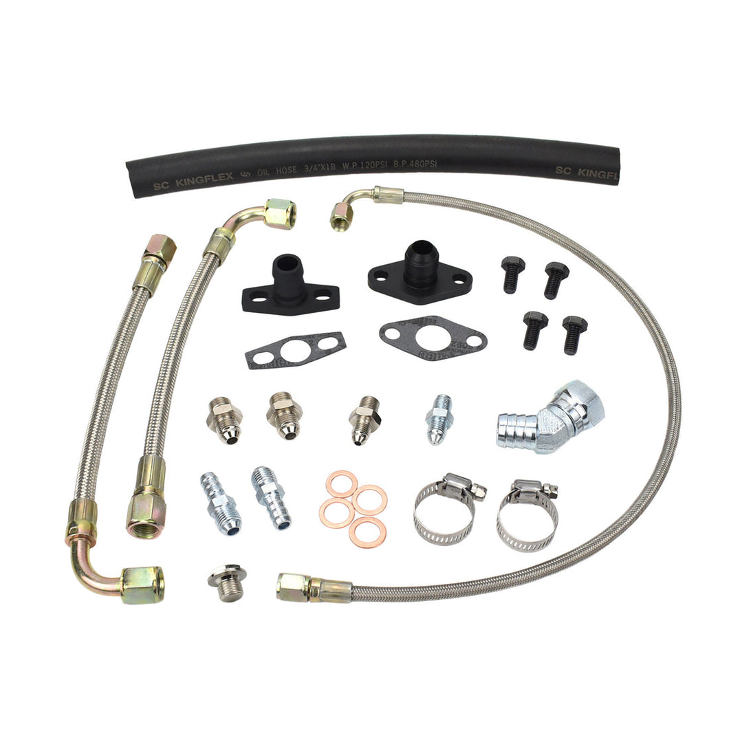 Turbo Oil Water Line Kit Toyota Supra 1JZ 2JZ with Garrett GT30R GT35R