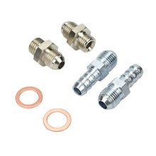 Load image into Gallery viewer, 6AN to M14x1.5 Turbo Water Adapter &amp; Barb Fitting Kit
