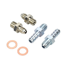 Load image into Gallery viewer, 4AN to M12x1.5 Turbo Water Adapter &amp; Barb Fitting Kit
