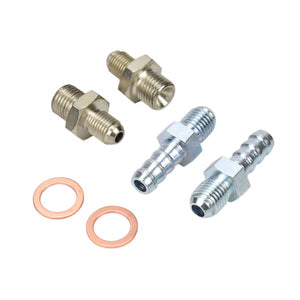 4AN to M14x1.5 Turbo Water Adapter & Barb Fitting Kit