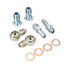 Load image into Gallery viewer, 6AN to M14x1.5 Turbo Water Banjo Bolt &amp; Barb Fitting Kit
