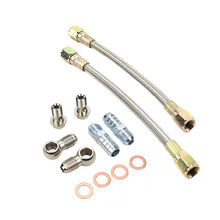 Load image into Gallery viewer, Universal Turbo Water Line Kit 6AN 3/8" Hose Straight to Straight M12x1.5
