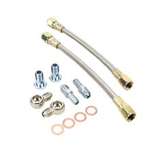 Load image into Gallery viewer, Universal Turbo Water Line Kit 6AN 3/8&quot; Hose Straight to Straight M14x1.5
