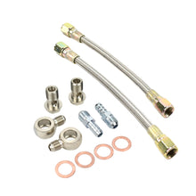 Load image into Gallery viewer, Universal Turbo Water Line Kit 6AN 3/8&quot; Hose Straight to Straight M18x1.5
