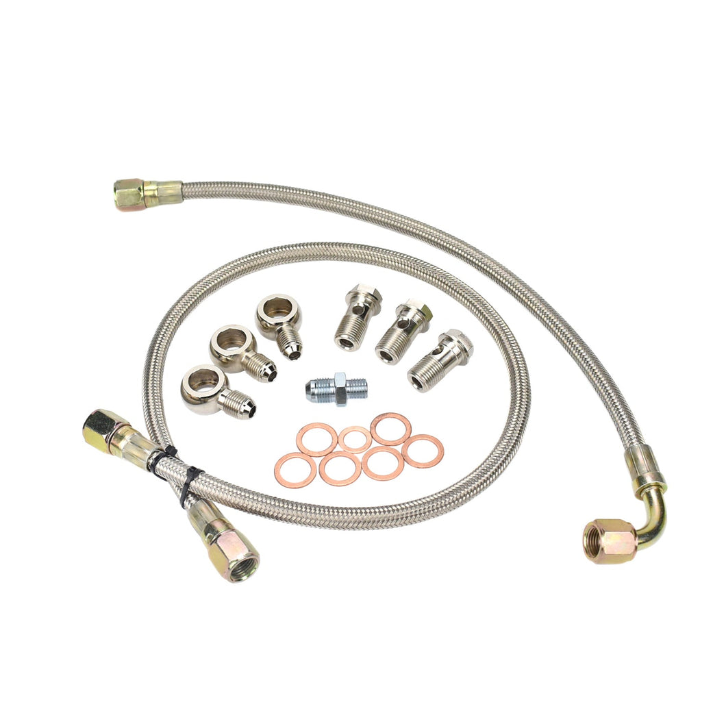 Turbo Water Line Kit Nissan TD42 GU with stock Hitachi HT18