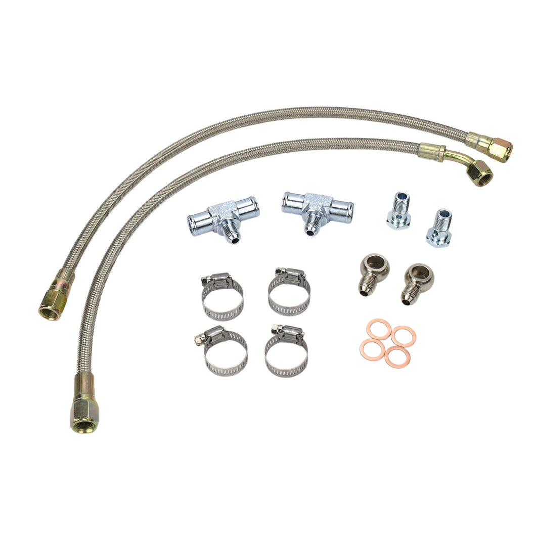 Turbo Water Line Kit Toyota 2RZ-FE 3RZ-FE with Garrett GT30R GT35R