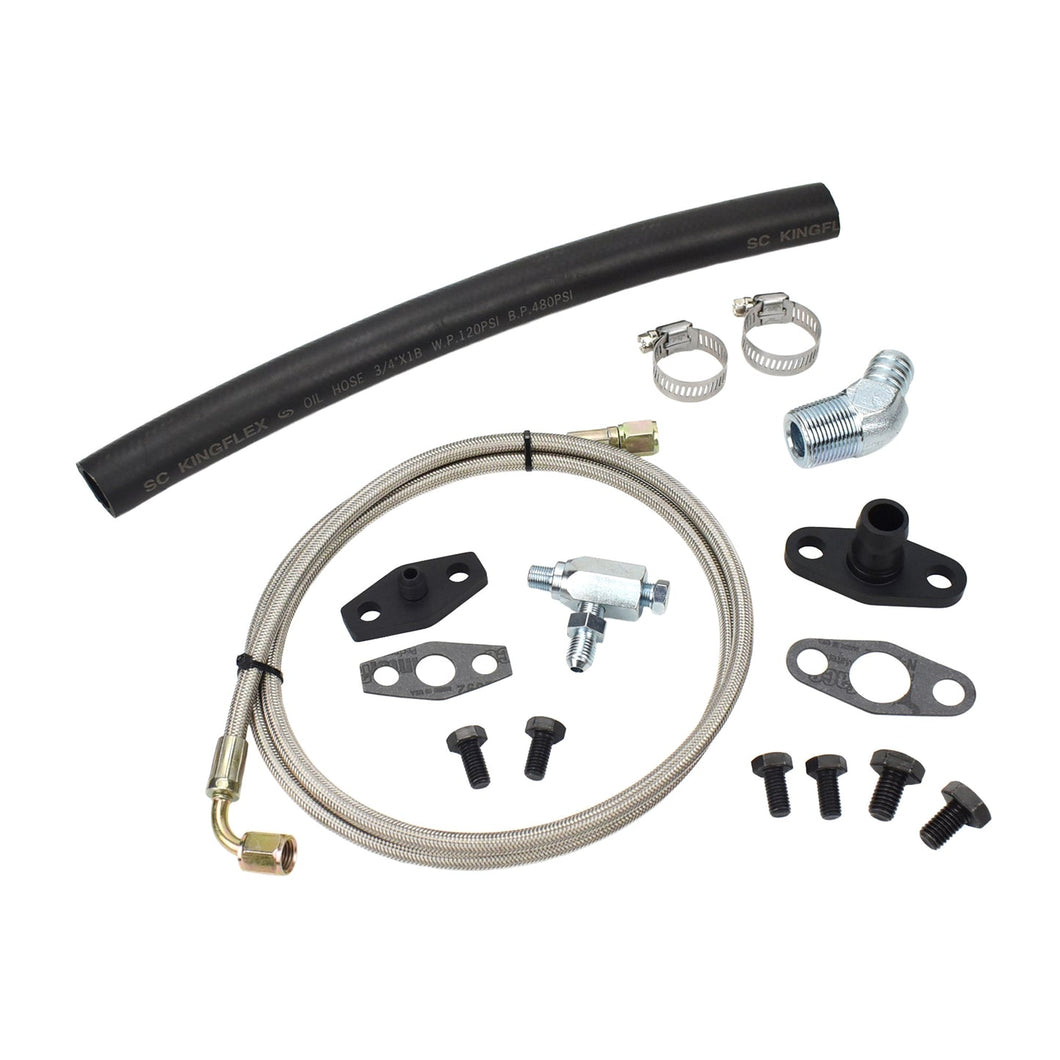 Universal Turbo Oil Feed Return Line Kit Hitachi HT18