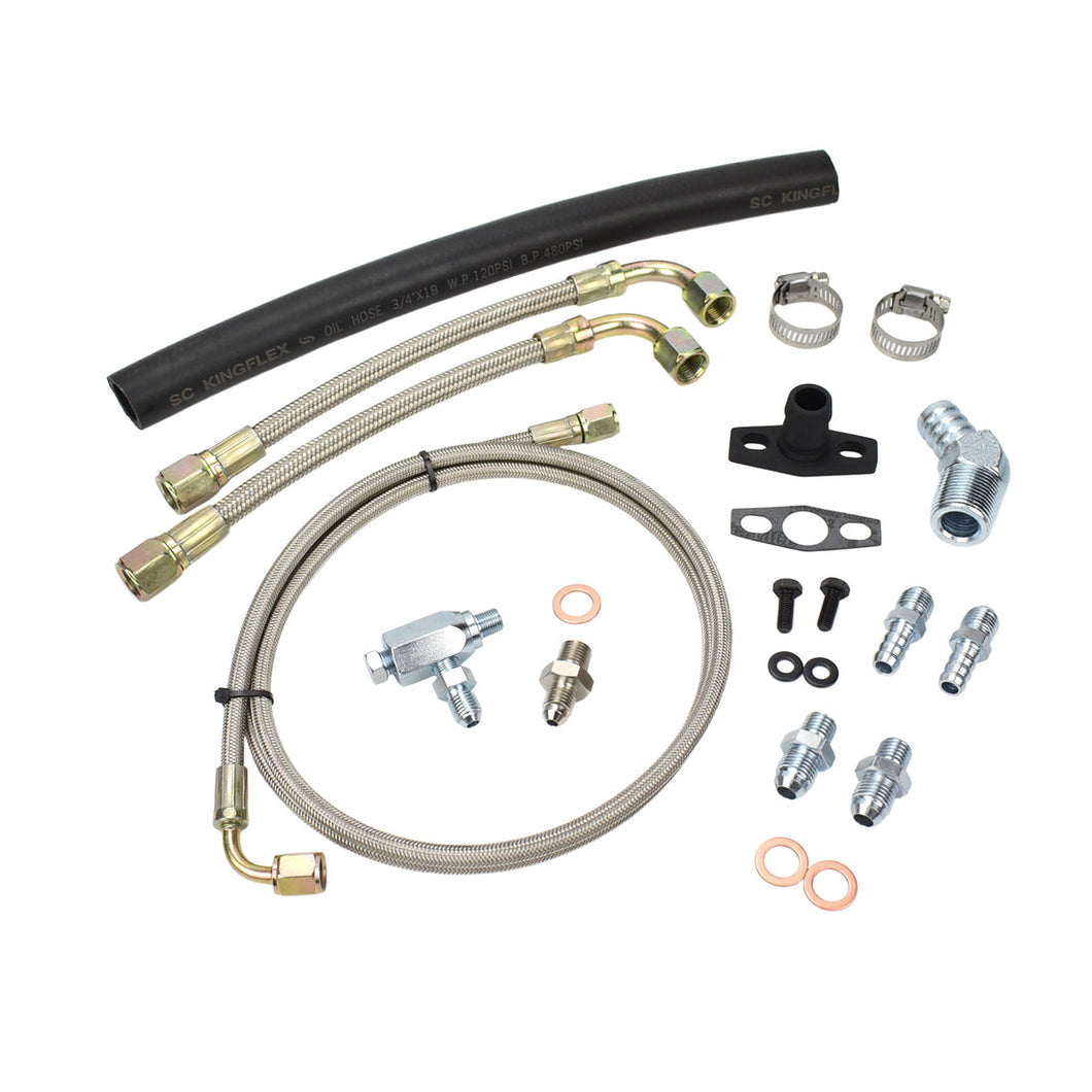 Universal Turbo Oil Water Line Kit TD04 TD04L TD04HL