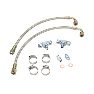 Universal Turbo Water Line Kit 6AN 3/8" Hose M12x1.25 (N/A to Turbo)