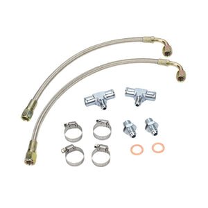 Universal Turbo Water Line Kit 6AN 3/8" Hose M16x1.5 (N/A to Turbo)