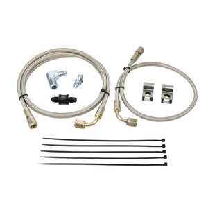 Turbo Oil Feed Line Kit 4G63T EVO 4~9 Garrett GT30R GT35R (Filter Location)