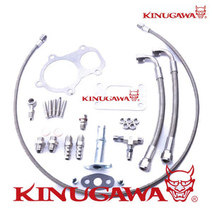 Kinugawa Ball Bearing Turbocharger 4" Anti-Surge GTX3576R Gen II 2 T3 5-Bolts Low Mount w/ V-band Adapter for Ford XR6 BA BF FG GFX